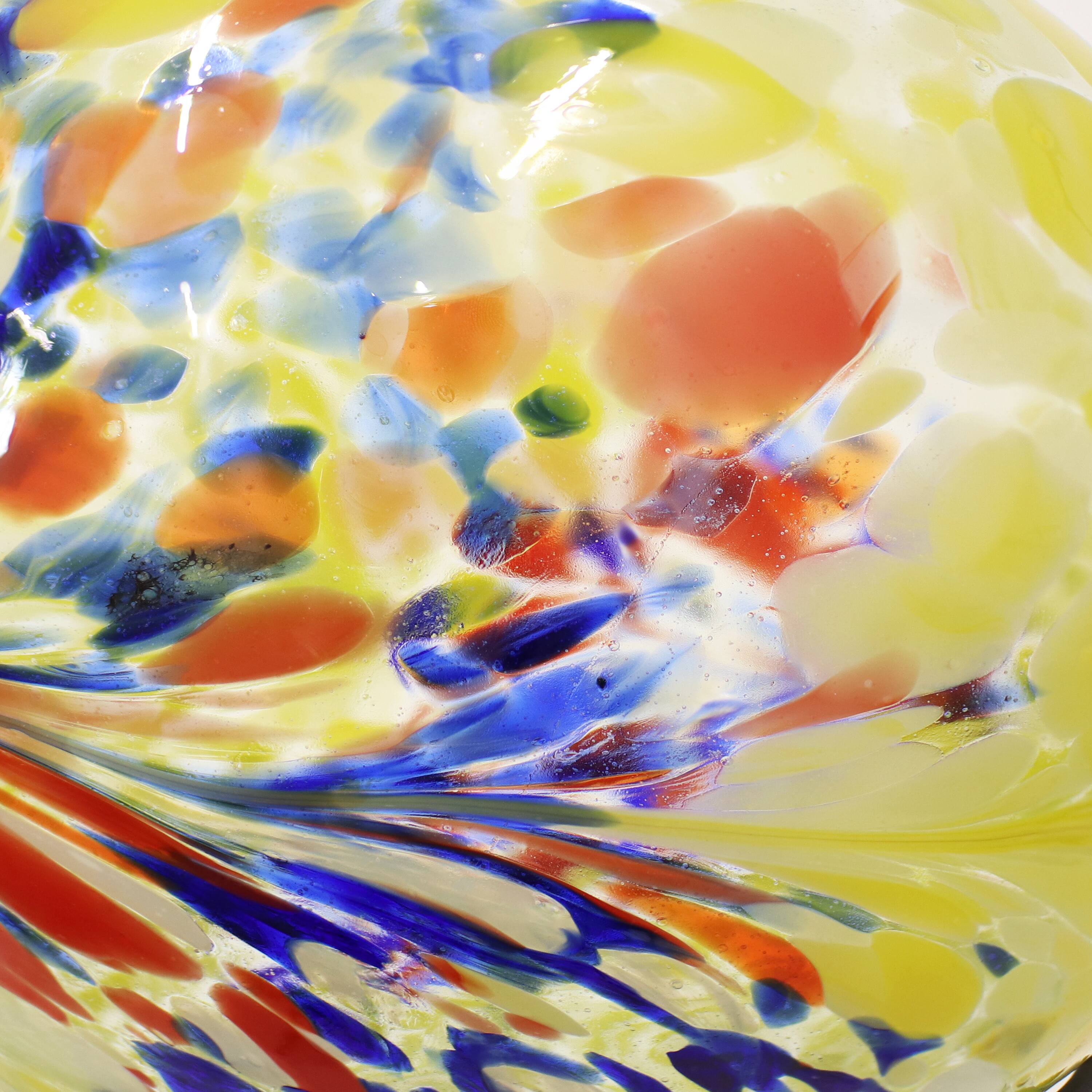 Alt View 7. Sunnydaze - Glass Gazing Globe - 10 in - Bright Summer Burst.