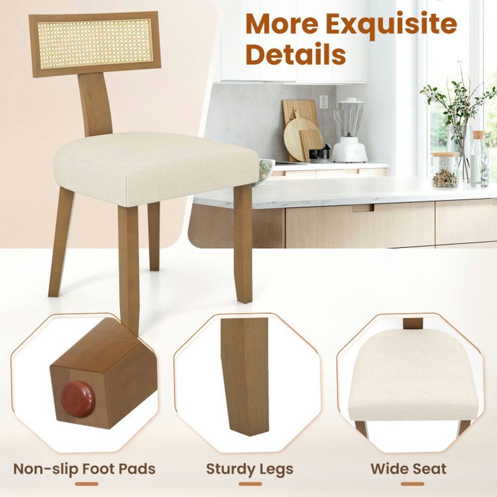 More Exquisite Details  
Non-slip Foot Pads  
Sturdy Legs  
Wide Seat