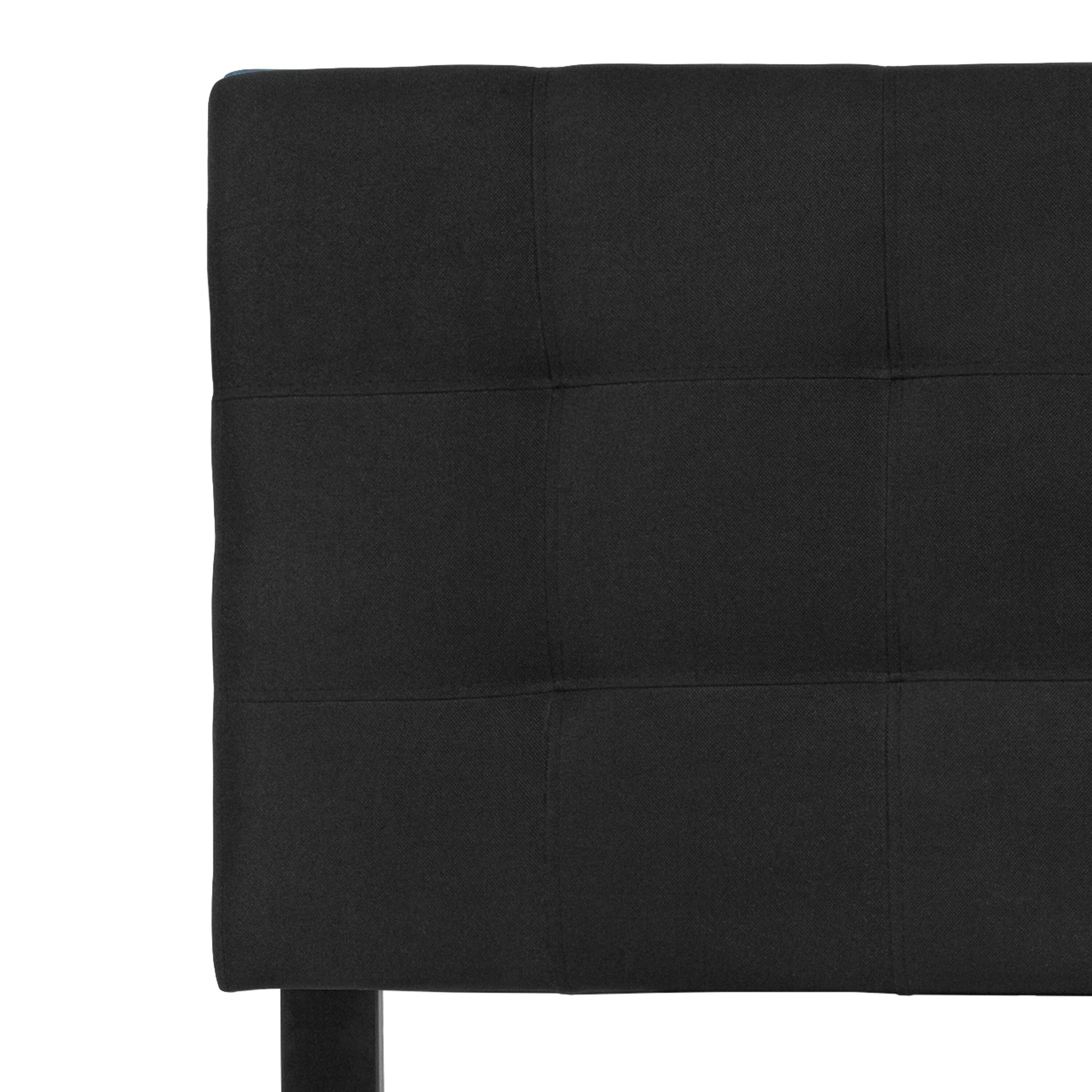 Alt View 7. Emma + Oliver - Quilted Tufted Upholstered Headboard - Black.