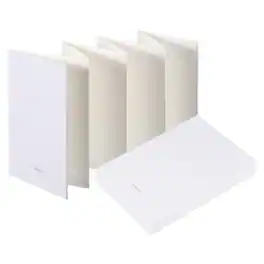 Unique Bargains - 2pcs Concertina Sketchbook, 7.5x5.2in 16 Sheets 300GSM Unfold 103cm Blank Travel Journal for Drawing - White