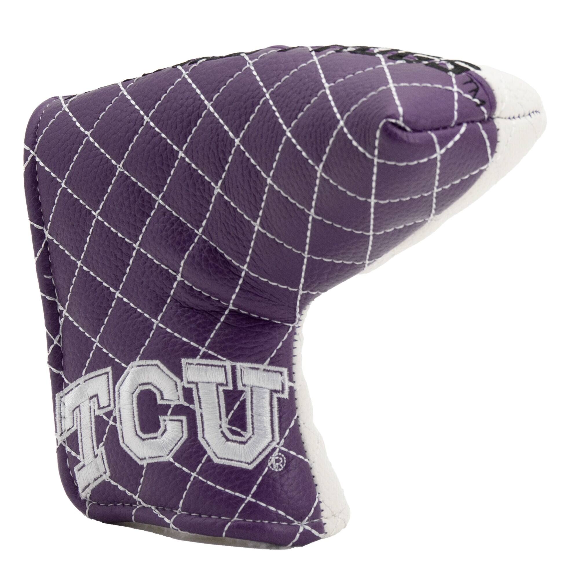 Alt View 2. Team Golf - TCU Horned Frogs Quilted Blade Putter Cover - Multicolor.