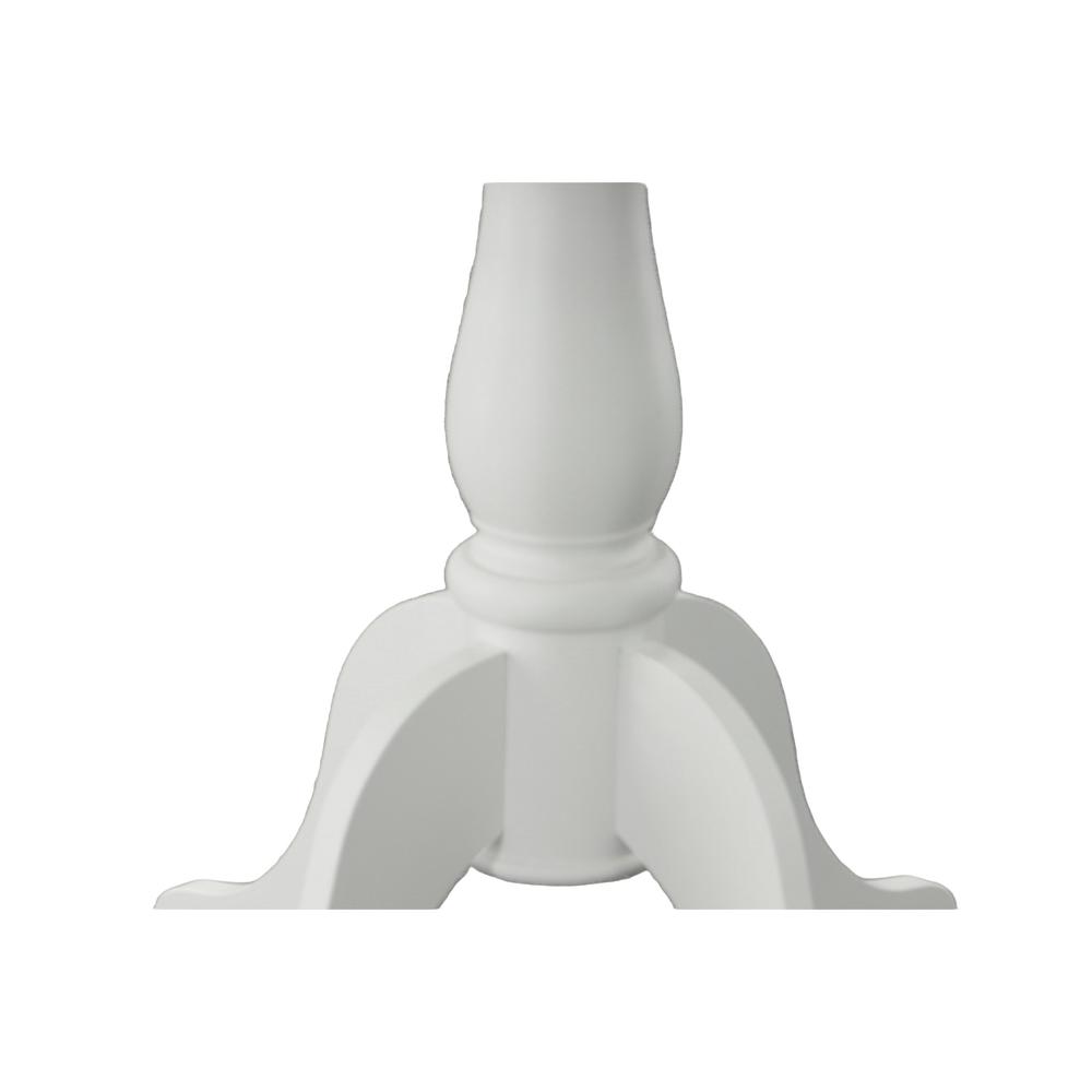 Alt View 2. Carolina Chair & Table - Fairview 30" Round Pedestal Dining Table - White - White.