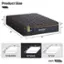 Product Size: 14" x 3" x 80" - 5 Bestier twin mattress coming soon. 11" x 76" x 80" + 14" x 72" x 84" = 144" x 14" Queen. 14" x 76" x 80" + 14" x 72" x 84" = 144" x 14" King. 14" x 76" x 80" + 14" x 72" x 84" = 144" x 14" CK Unit: 14" x 72" x 84" = 144" x 14"