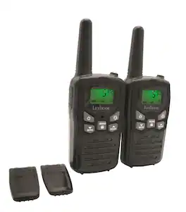 Lexibook - Digital Walkie Talkies up to 5 Miles. 8 Channels - Black