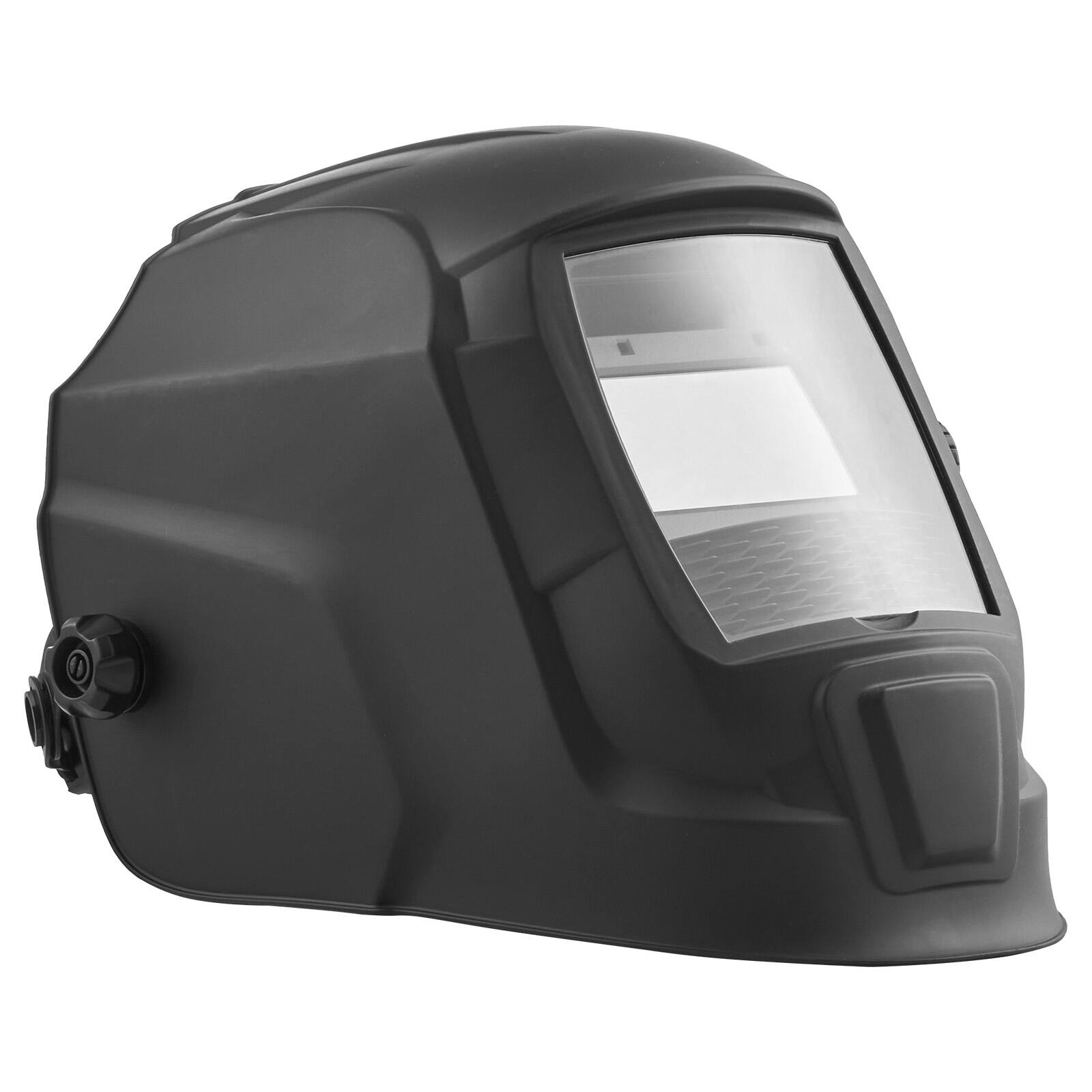 Alt View 5. VEVOR - Welding Helmet Auto Darkening, 3.66" x 1.69" True Color Welding Hood, Solar Powered Welder Mask 2 Arc Sensors - Black.