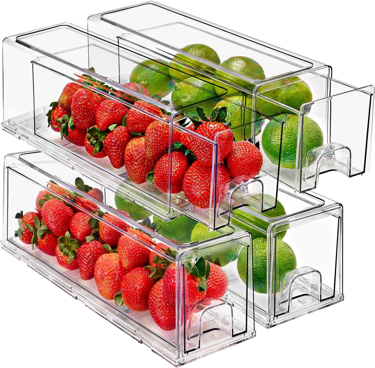 Sorbus - Fridge Drawers - Refrigerator Accessories and Organizer for Fruit, Snacks, Bottles, Cans - Deli Drawer
