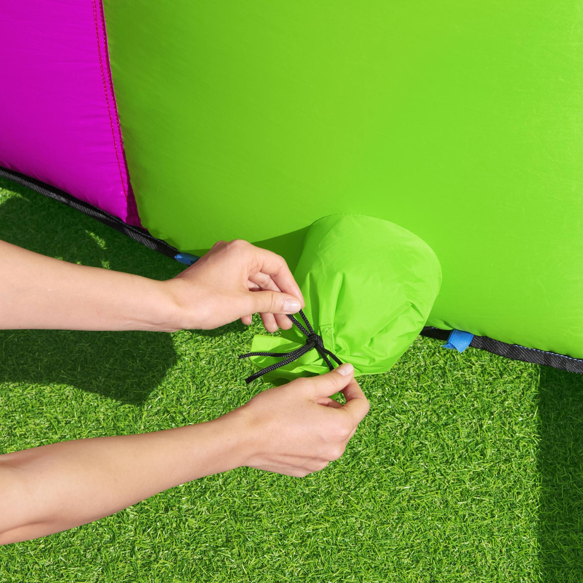 Alt View 5. Bestway - Bestway H2OGO! Funfinity Splash Kids Inflatable Mega Water Park with Air Blower - Multicolor.