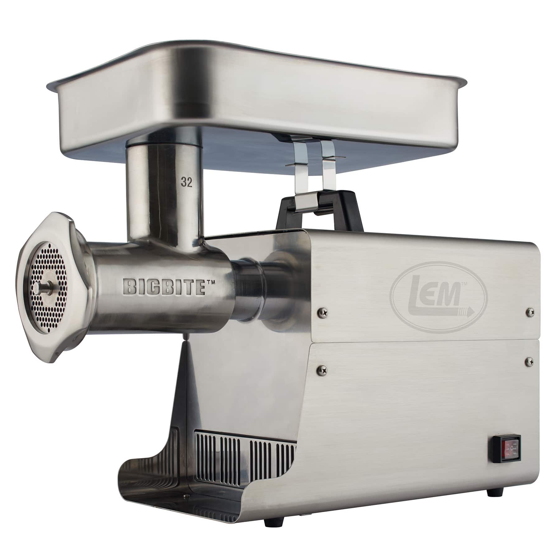 LEM Product - #32 Big Bite Meat Grinder - 1.5 HP - Stainless Steel - Front_Zoom
