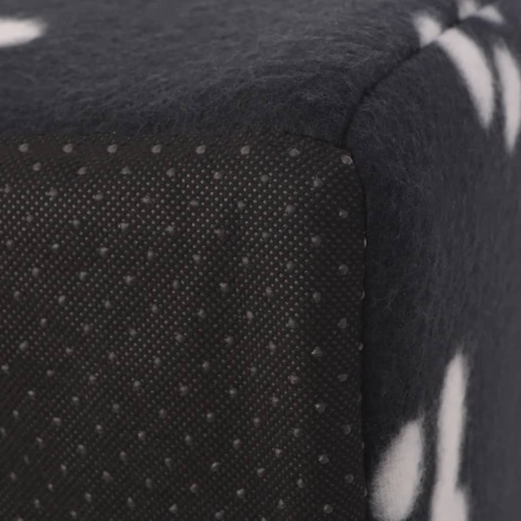 Alt View 4. Boyel Living - Large Black and White Animal Print Cat Cubby with Removable Covers - Black.