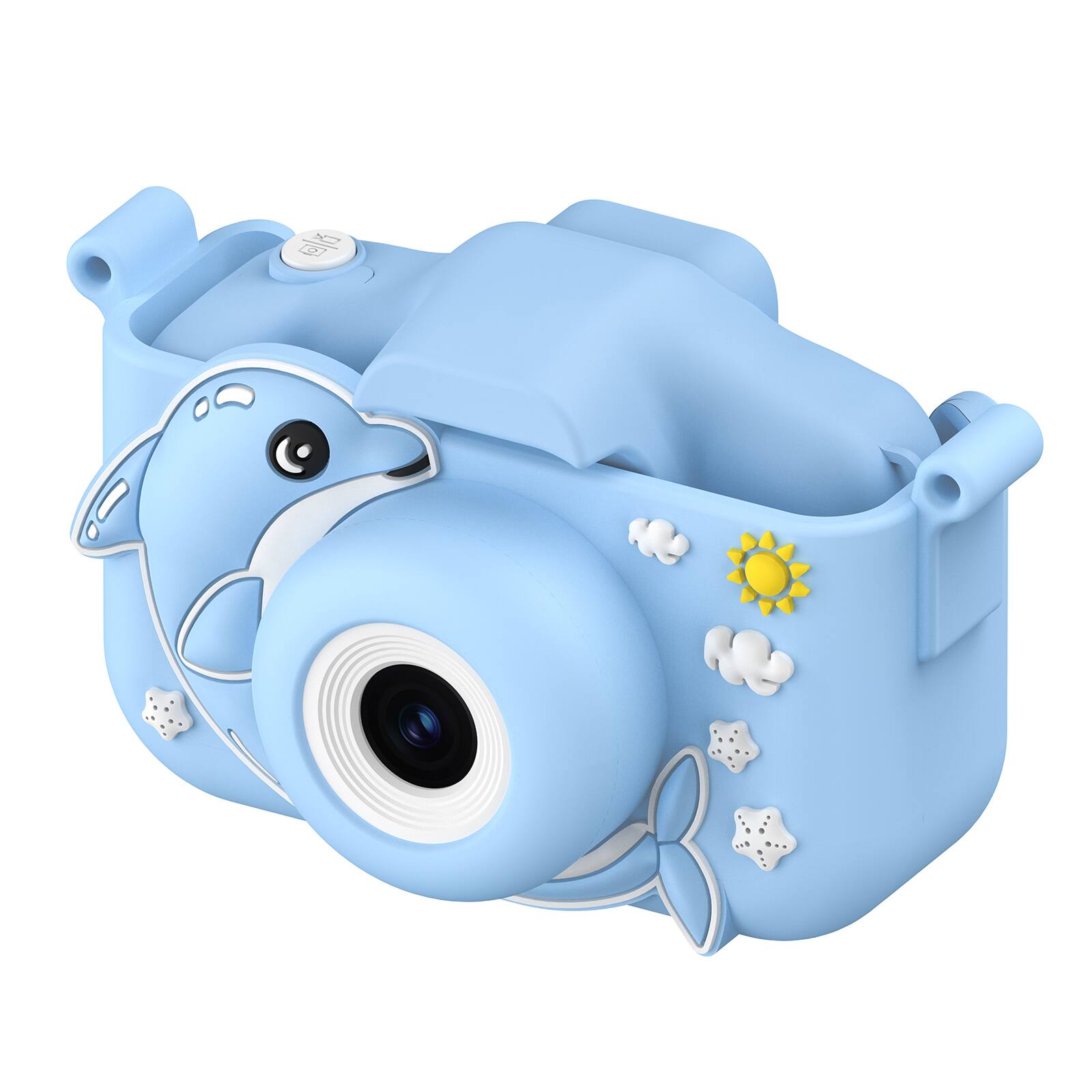 Alt View 13. Contixo - KC3 Kids Camera, 1080P Video Camera, Selfie Camera for Boys Girls, Kids Digital Camerawith Puzzle Games - Blue.