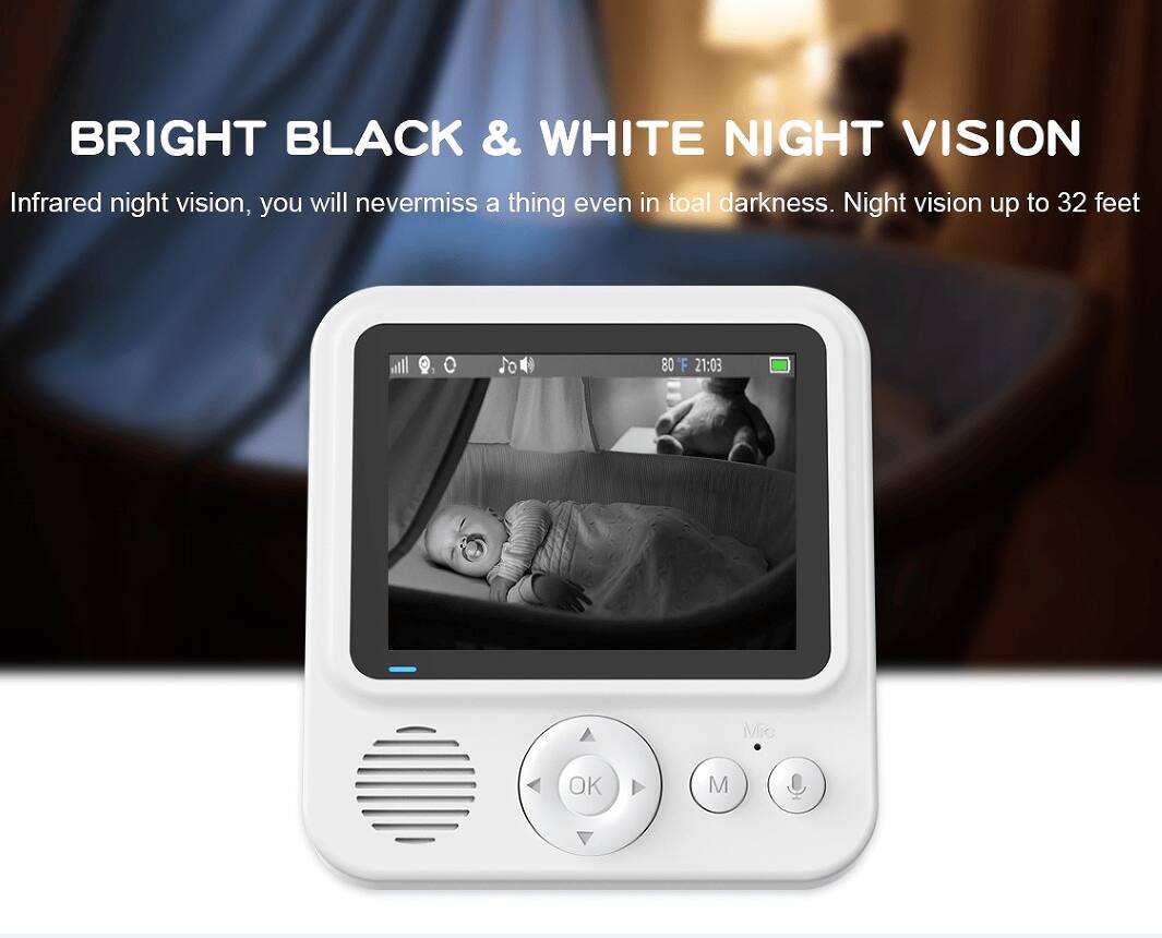BRIGHT BLACK & WHITE NIGHT VISION

Infrared night vision, you will never miss a thing even in total darkness. Night vision up to 32 feet.