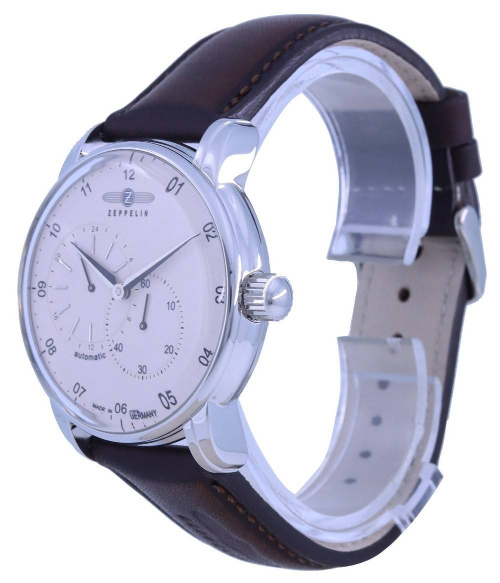 10 20 12 11 Z 01 ZEPPELIN 24 I 4 02 60 16 O 8 60 10 0 08 automatic 12 40 20 30 07 MADE IN 06 05 GERMANY 04

Corrected text from the image:
- ZEPPELIN
- automatic
- MADE IN GERMANY