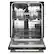 Alt View 11. KitchenAid - 24 inch Top Control Built-In Dishwasher with 360 Max Jets Third Rack and Advanced ProDry System, 44 dBA - Black Ore.