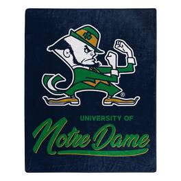 Northwest - Notre Dame Fighting Irish 50" x 60" Signature Raschel Plush Throw Blanket - Multicolor