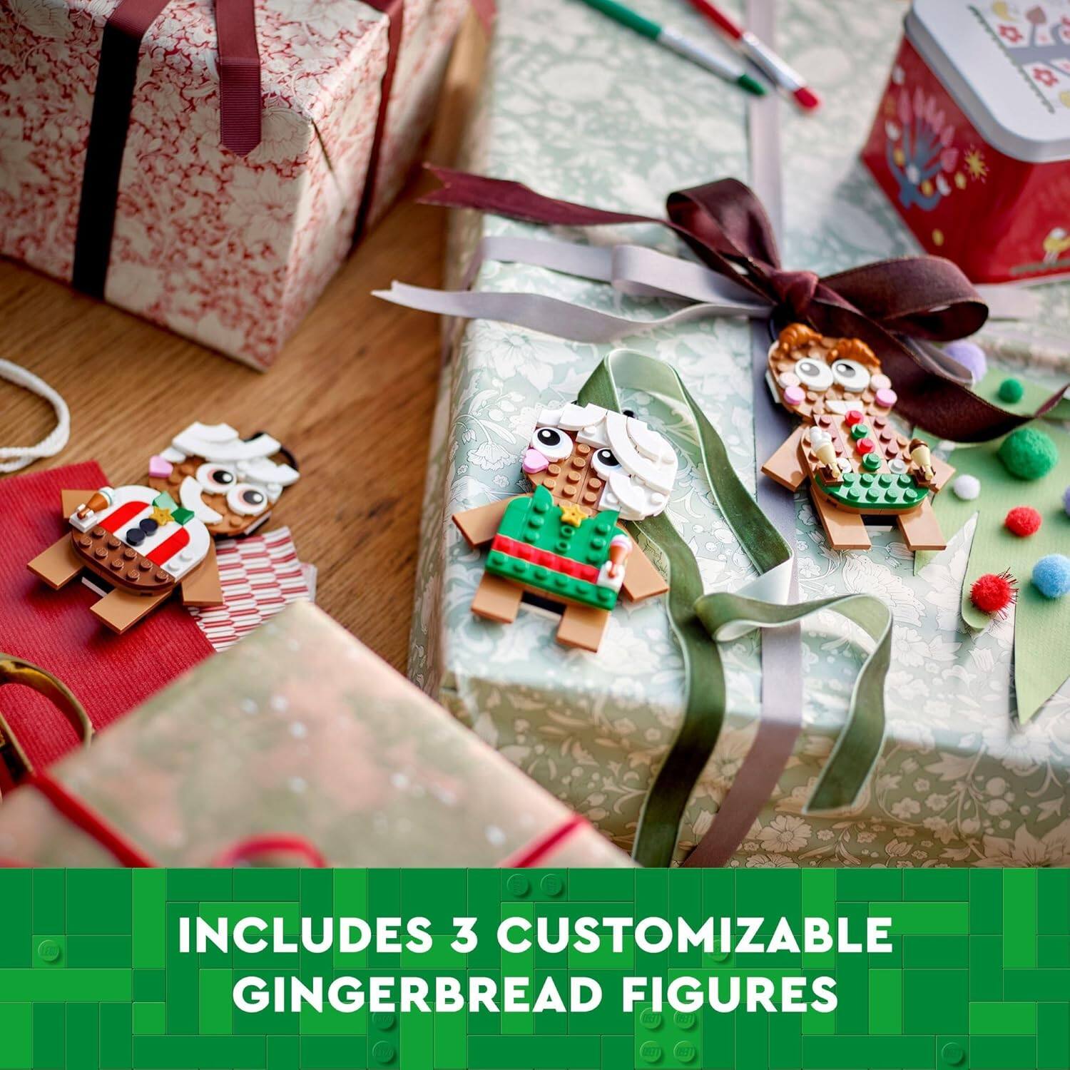 INCLUDES 3 CUSTOMIZABLE GINGERBREAD FIGURES