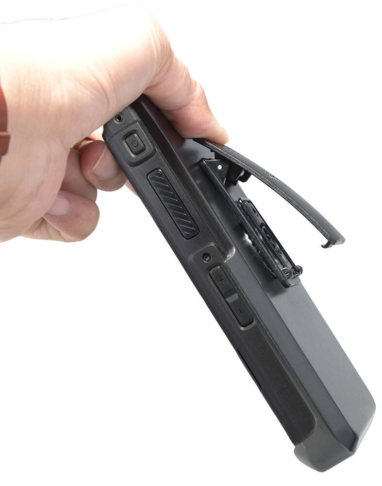 Alt View 6. Nakedcellphone - Holster Case for Sonim XP8 Phone (XP8800) - Ratchet Belt Clip - Black.