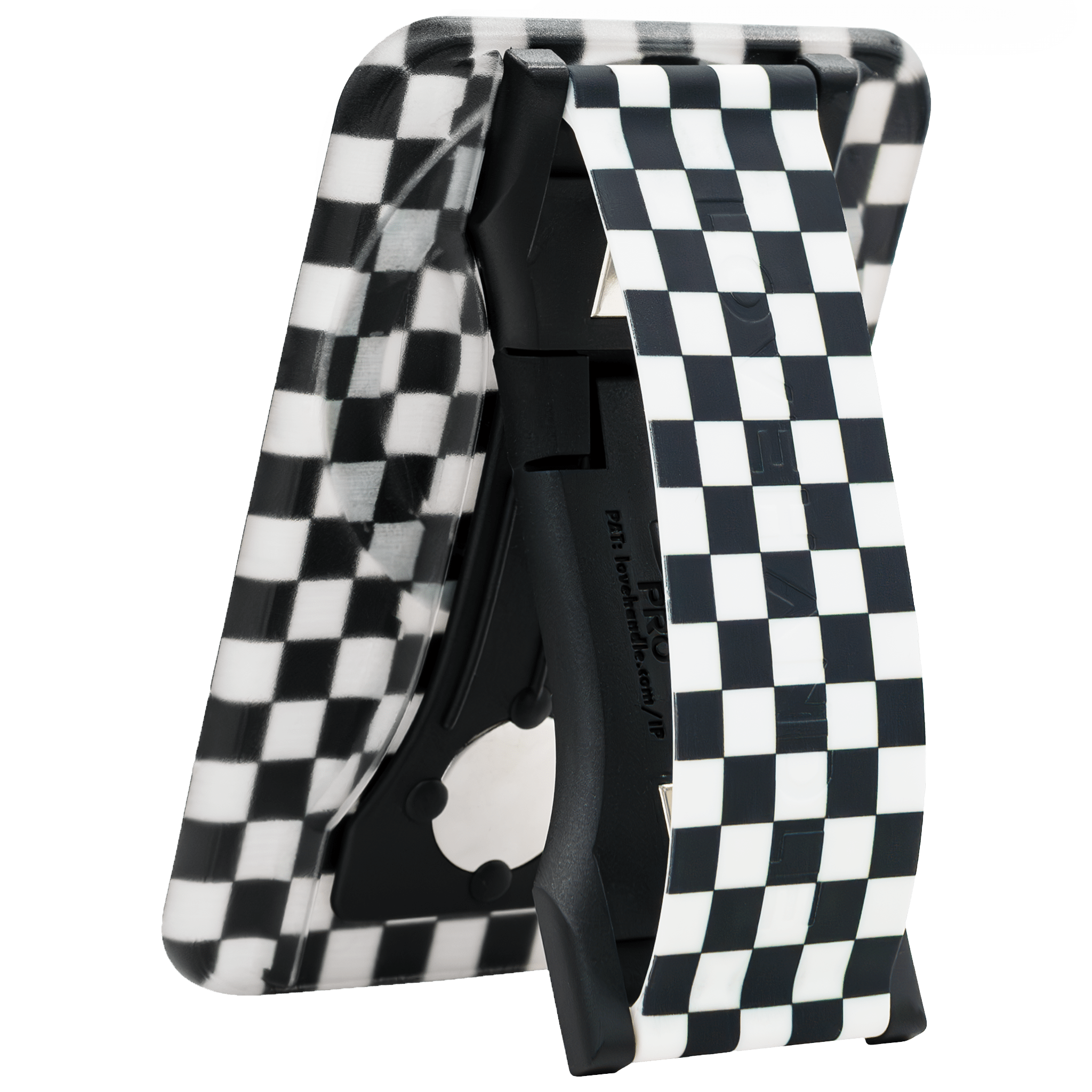 Black and White Checkered Motif