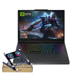 Lenovo - Legion 5 15.1" WQXGA Gaming Laptop - AMD Ryzen 7 260 - 32GB RAM - 1TB SSD - NVIDIA GeForce RTX 5060 - PCO Laptop Cooler - Black