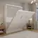 Front. Anysun - Queen Murphy Wall Bed - Vertical Folding Design, Space-Saving Standard Bed Frame for Living Room - White.
