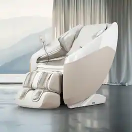 Osaki - 3D+ Nova II Shiatsu Zero Gravity Massage Chair with Triple Foot Rollers - Taupe