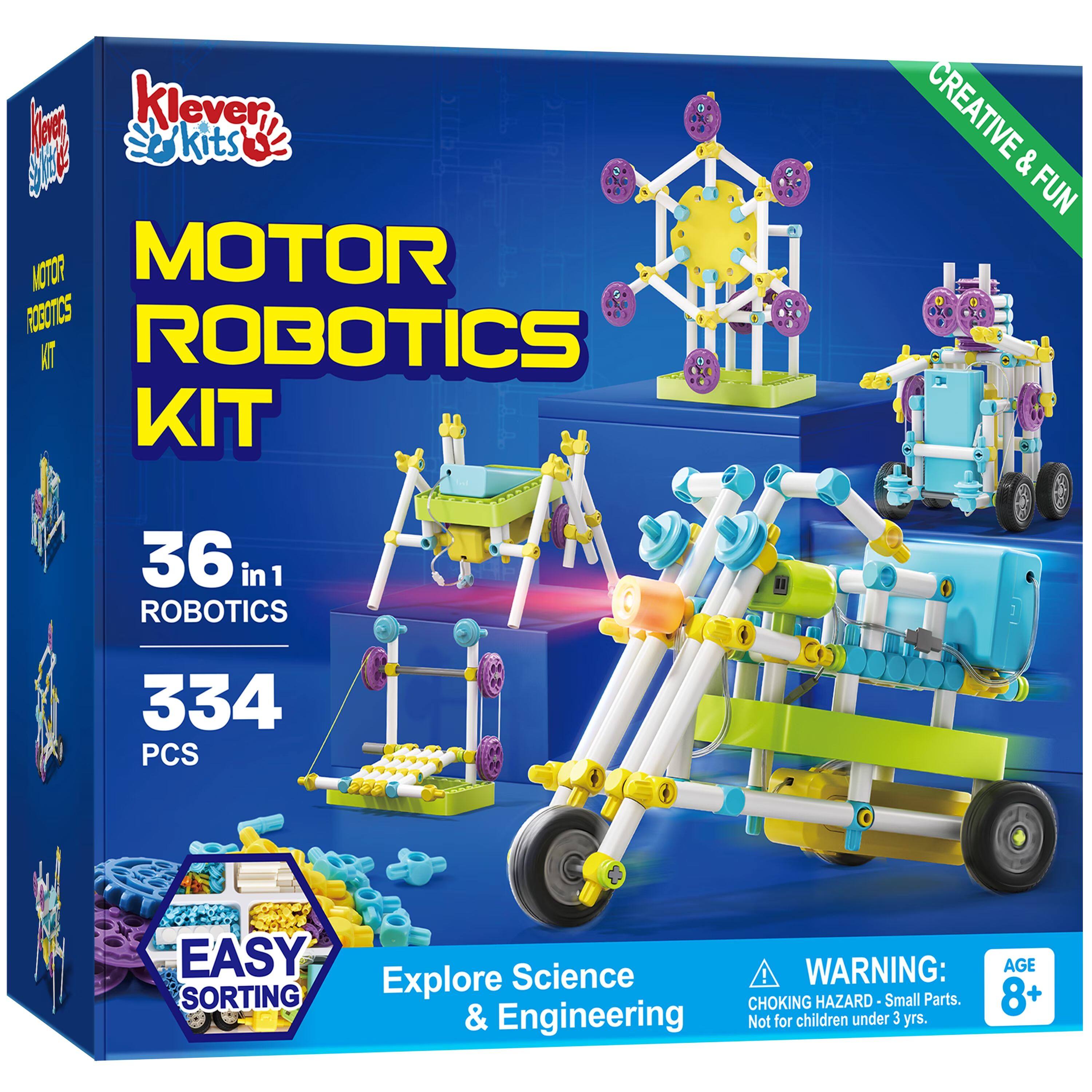 Joyfy - Motor Robotics Kit 36-in-1 STEM Toy for Boys, Educational Science Kit for Kids Ages 8-12 - Colorful