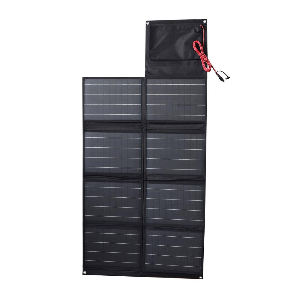 Alt View 1. Nature Power - 80 Watt Folding Solar Panel.