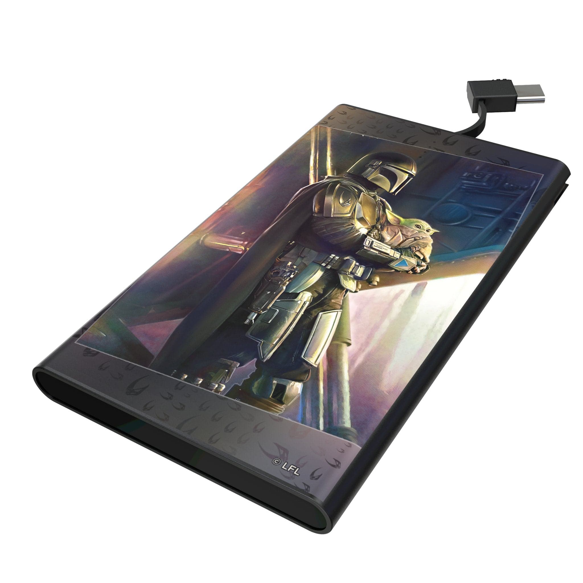 Keyscaper - Star Wars: The Mandalorian Portrait 5000mAh Flat Powerbank - Din Djarin
