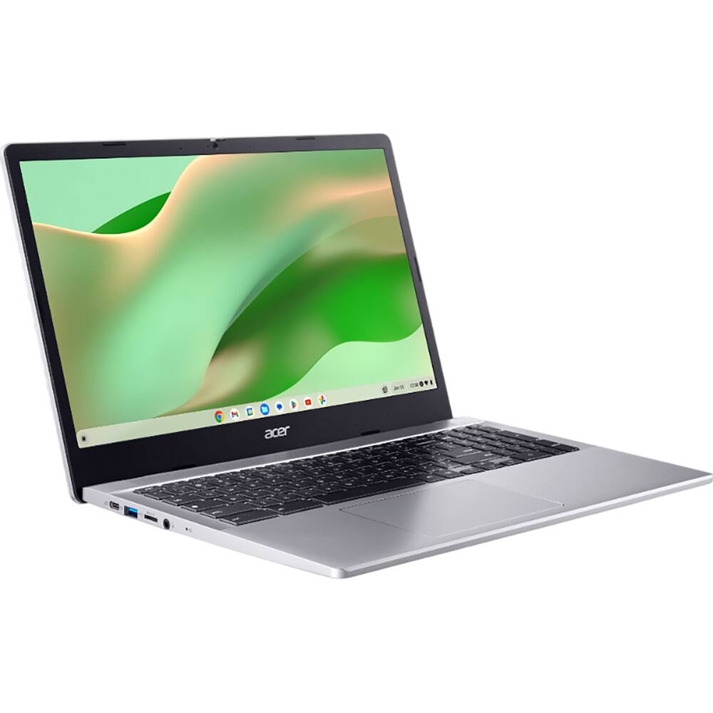 Alt View 1. Acer - Chromebook 315 15.6" N100 8G 64G CRM NX.KRMAA.002 - Silver.