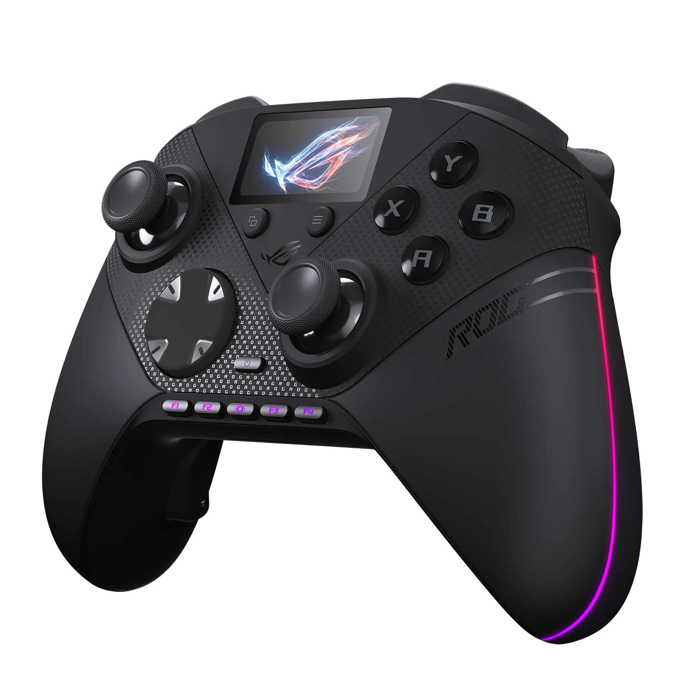 Alt View 8. ASUS - ROG Raikiri II Pro PC Wireless Controller with Hot-Swappable TMR Joysticks - Black.