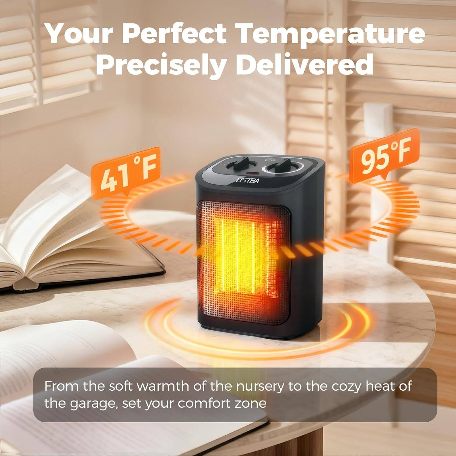 Your Perfect Temperature Precisely Delivered

41°F

95°F

From the soft warmth of the nursery to the cozy heat of the garage, set your comfort zone