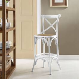 Gear Bar Stool by Modway - White