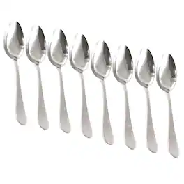 Martha Stewart - Everyday 8 Piece Stainless Steel Teaspoon Set - Silver