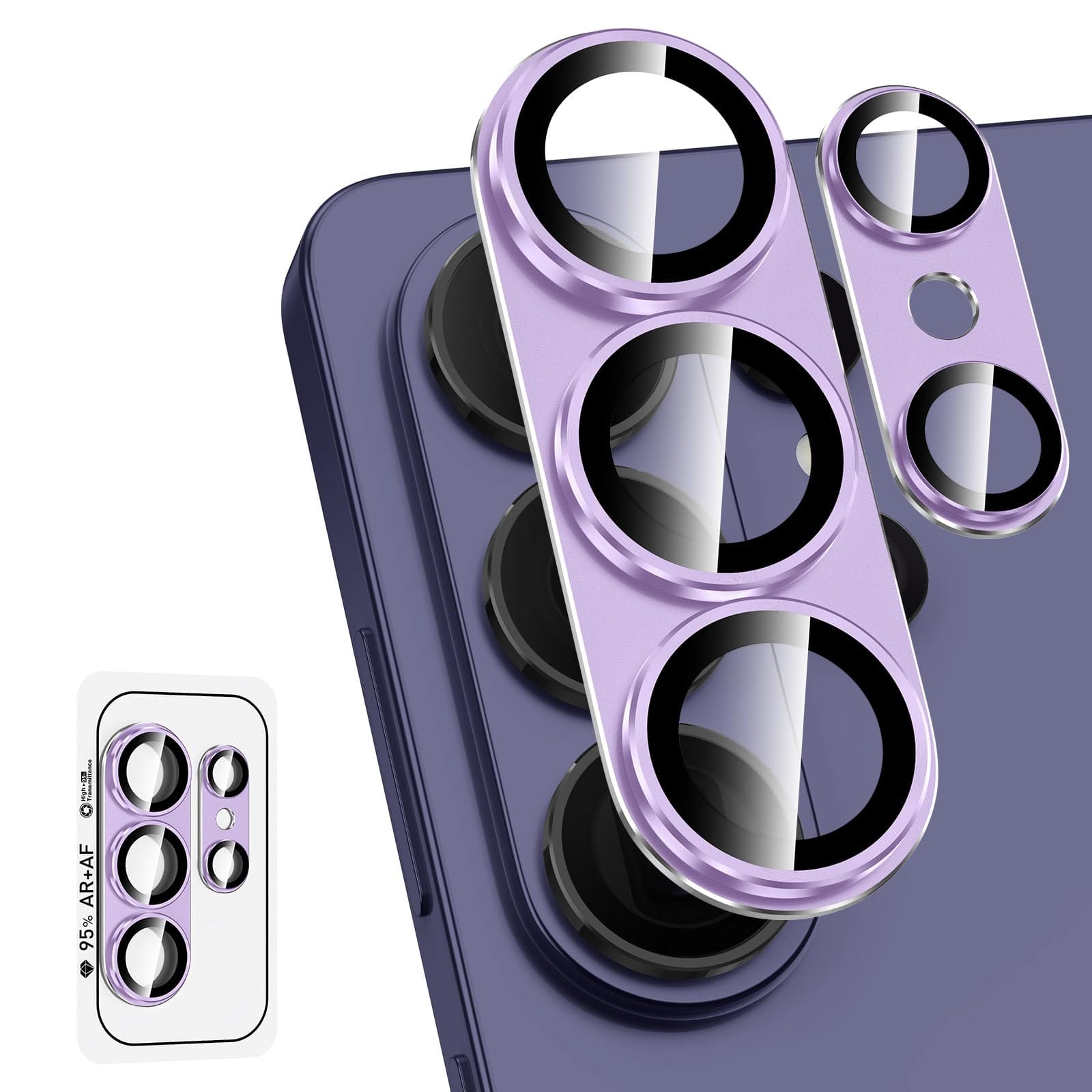 UUCOVER - 9H Tempered Glass Camera Lens Protector for Samsung Galaxy S26 Ultra, Scratch Resistant Anti-Reflective Protective Cover - Purple price history on PriceWatchPro