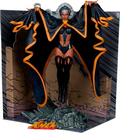 Front. McFarlane Toys - 7.1" Marvel Storm 1:10th Scale Collectible with Scene (Marvel Tales Featuring Spider-Man and The X-Men #236).