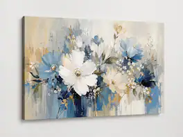 FC Design - Large Canvas 24x36" Abstract Floral Bouquet Flower Art Painting Modern Wall Décor - MultiColor