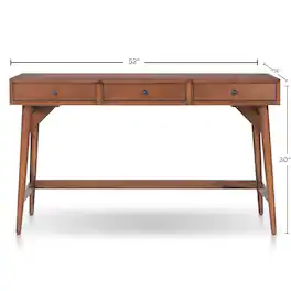 Alpine Furniture - Flynn Large Desk - Chestnut