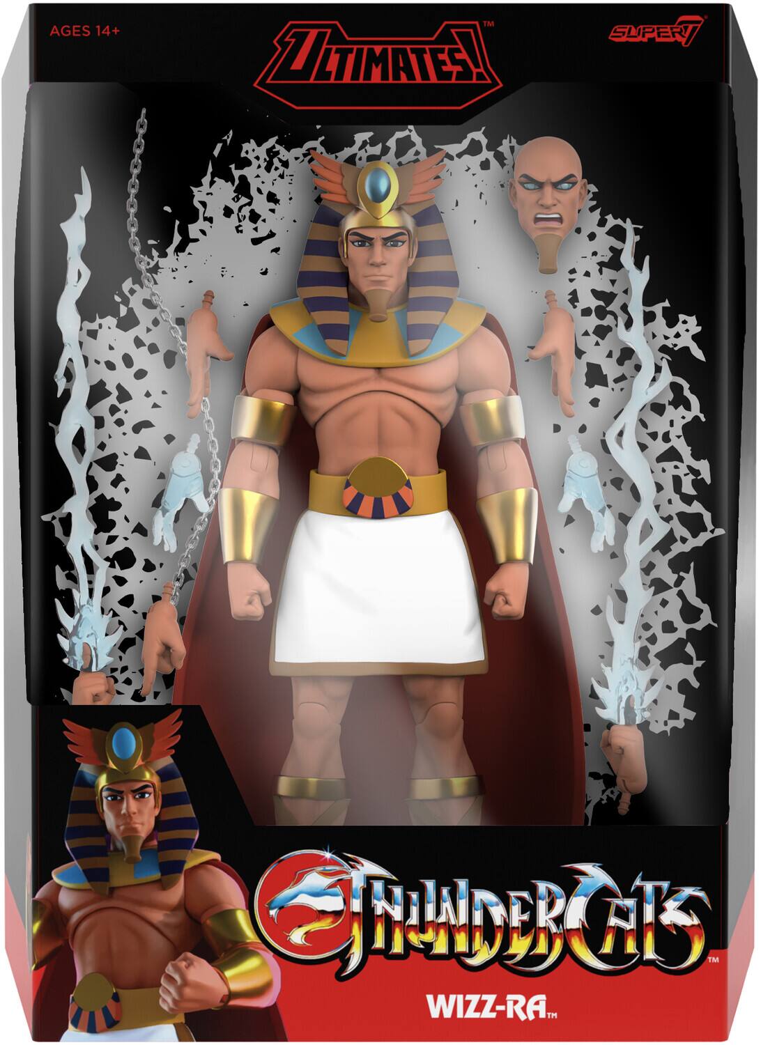 AGES 14+  
ULTIMATES!  
SUPER 7  
THUNDERCATS  
WIZZ-RA™