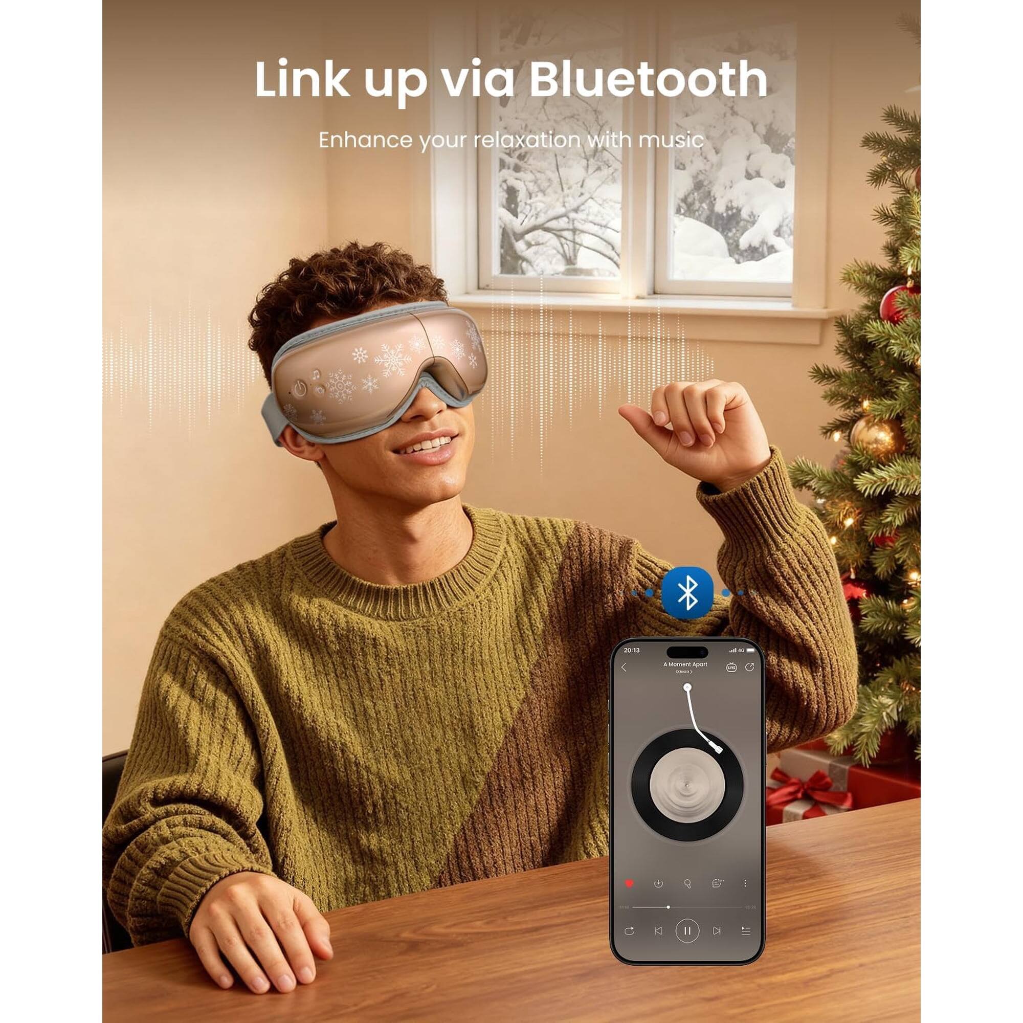 Link up via Bluetooth  
Enhance your relaxation with music
