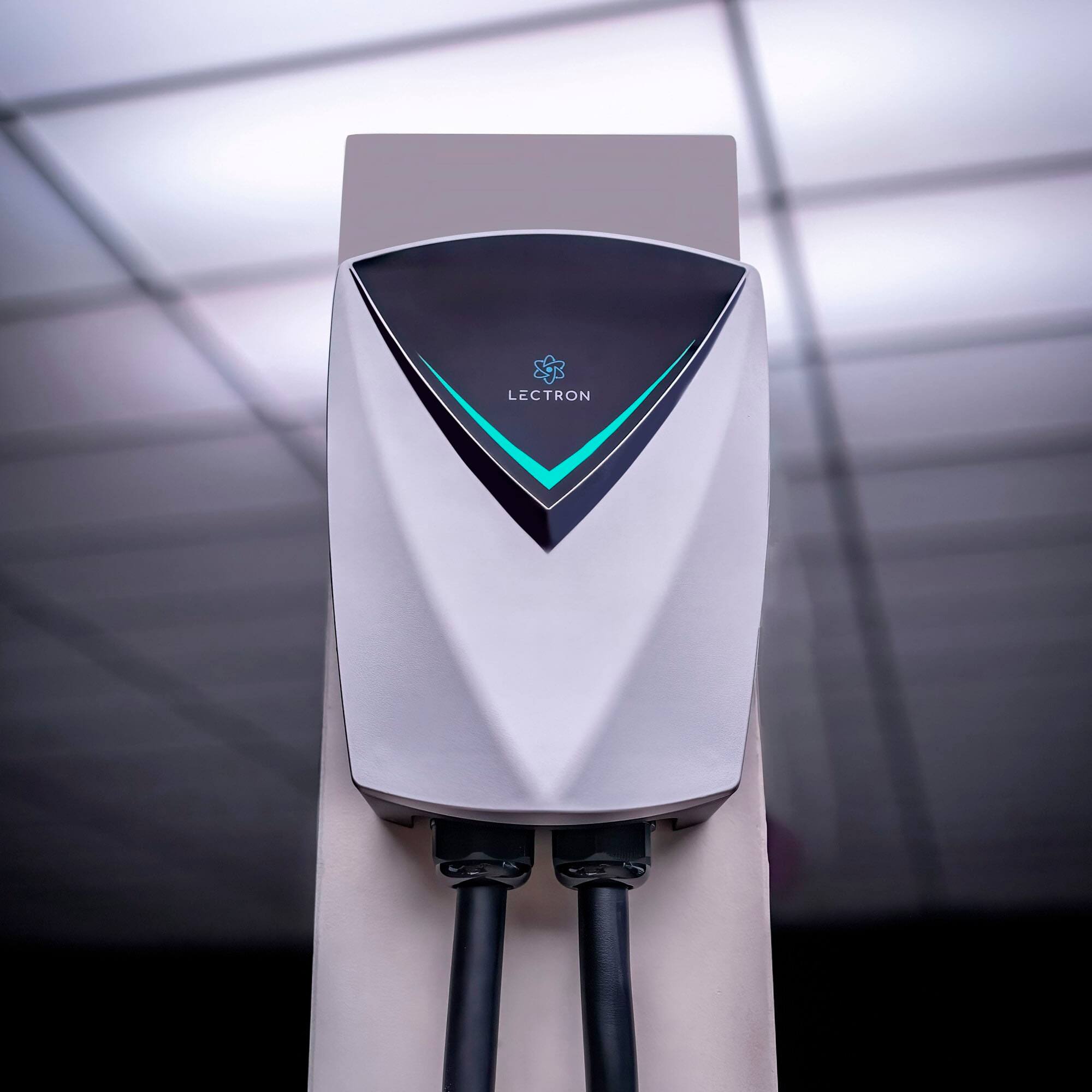 Alt View 11. Lectron - Tesla Level 2 NEMA-1450 V-Box Pro App & Wi-Fi Compatible Electric Vehicle (EV) Charging Station-up to 48A- 16' - White.