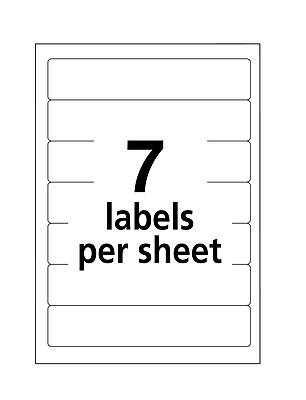 Avery Easy Peel Laser/Inkjet File Folder Labels on 4
