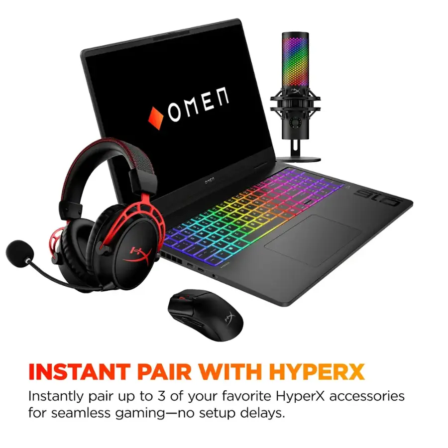 Instant Pair with HyperX: Instantly pair up to 3 of your favorite HyperX accessories for seamless gaming-no setup delays.
