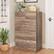 Front. Winado - Modern Wood 6 Drawer Dresser Chest of Drawer Nightstand Anti-Tipping Device Metal Handle for Bedroom Living Room Hallway - Grey.