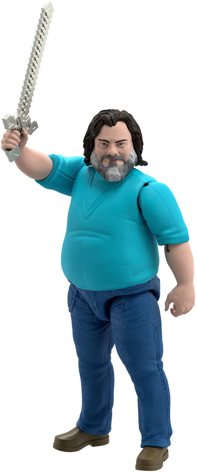 Alt View 1. Mattel - Mattel - Minecraft Movie Large Figure, Steve   - Collectibles - Multicolor.