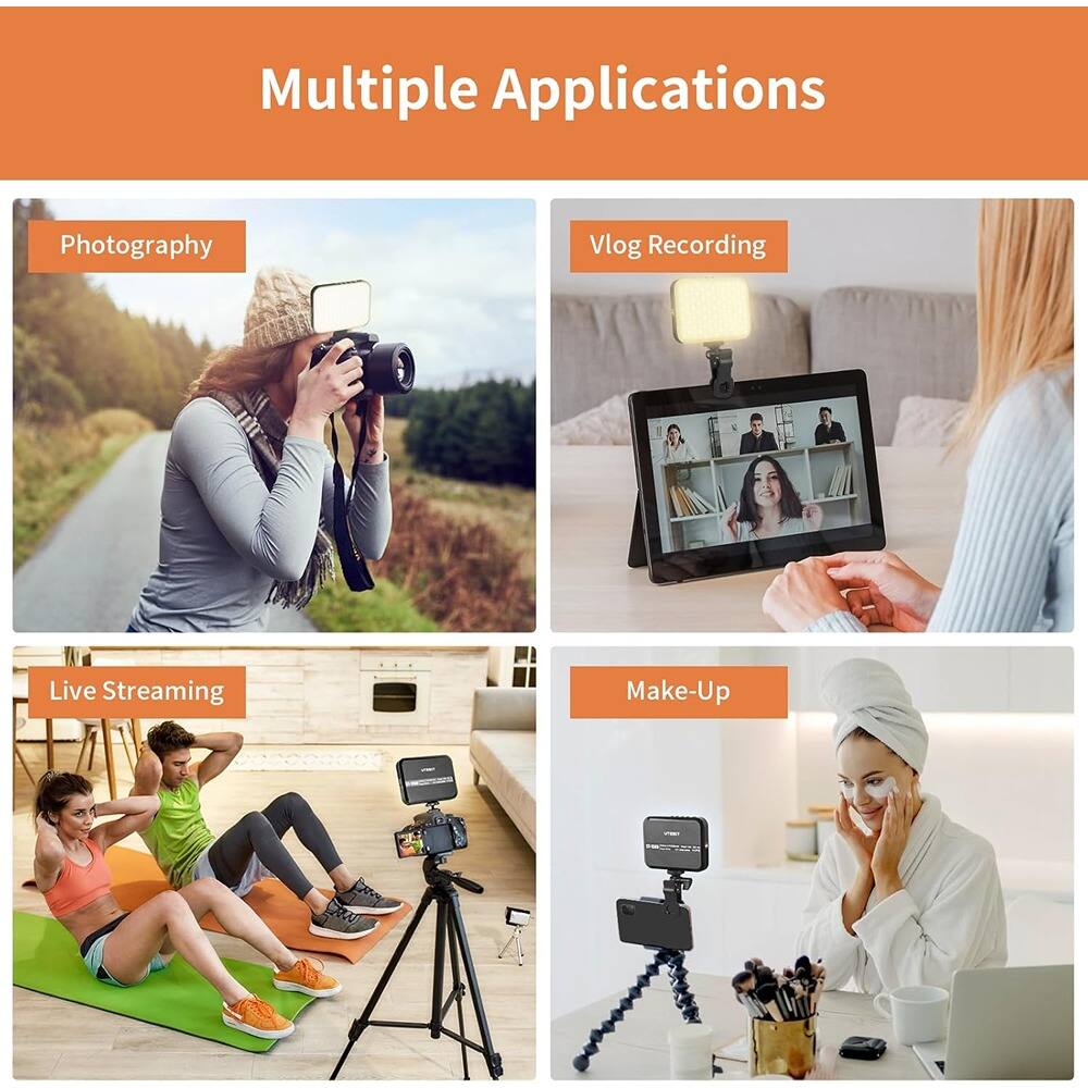 Multiple Applications

Photography

Vlog Recording

Live Streaming

Make-Up