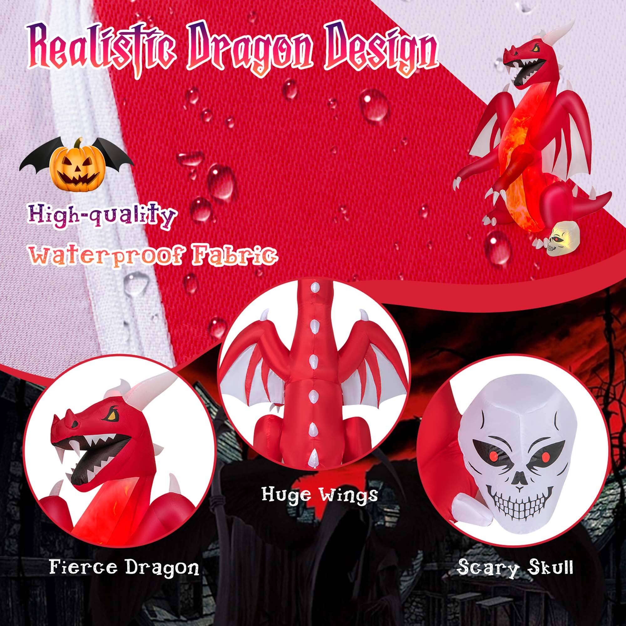 Realistic Dragon Design:

* High-quality Waterproof Fabric
* Huge Wings
* Fierce Dragon
* Scary Skull