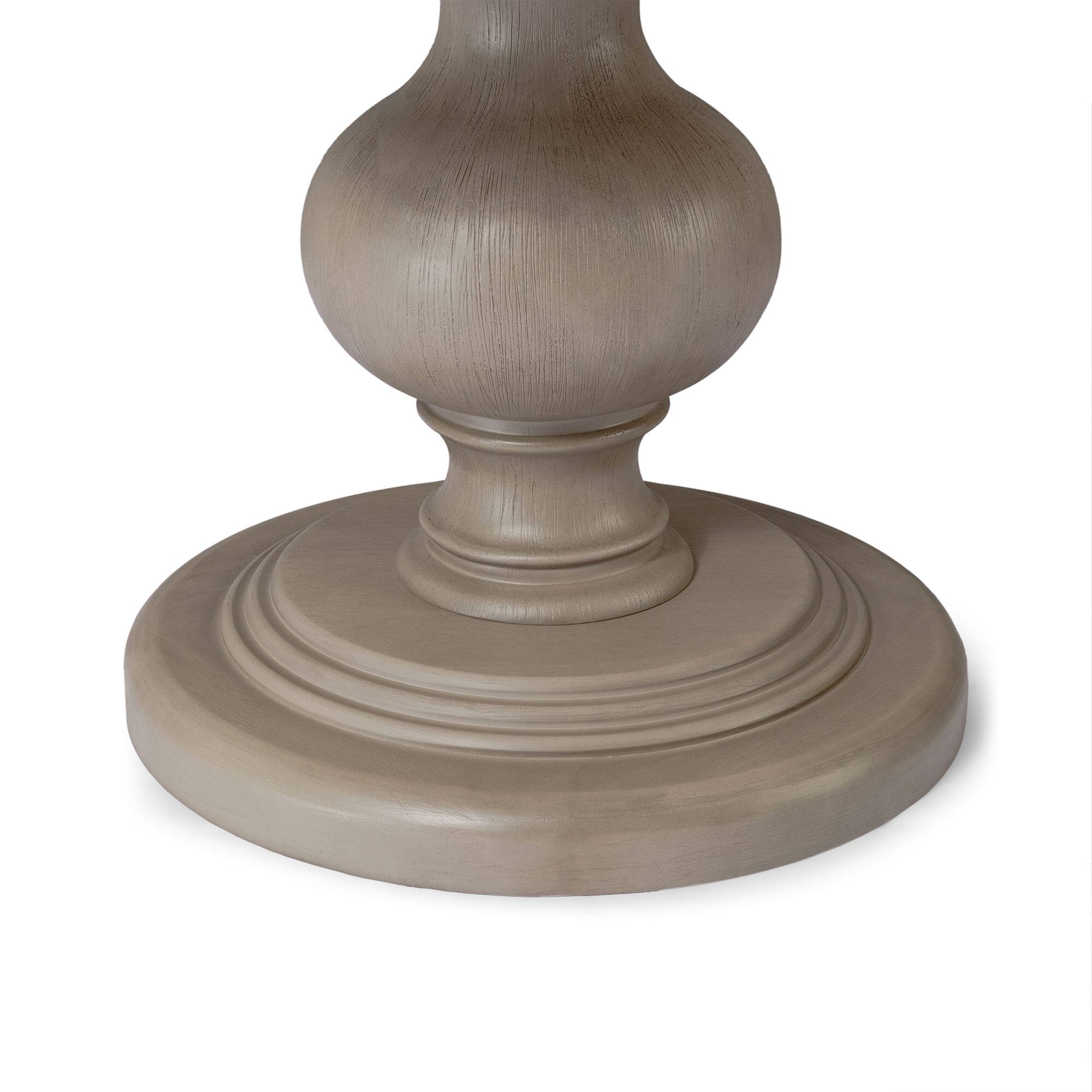 Alt View 3. Maven Lane - Maven Lane Zola Traditional Round Wooden Dining Table in Antiqued Grey Finish - Antiqued Grey.