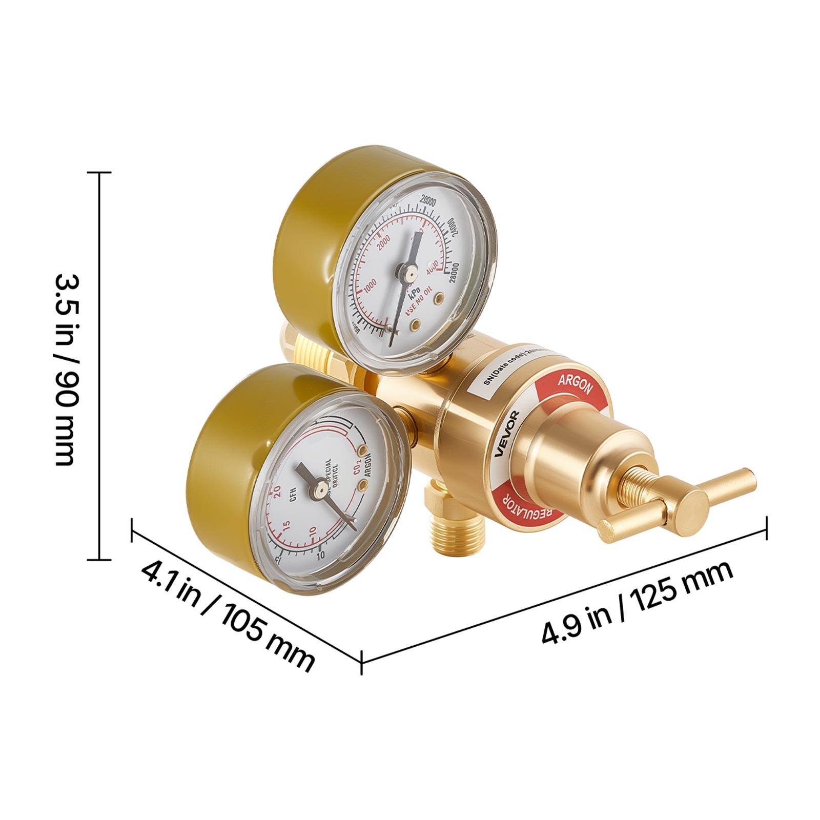 3.5 in / 90 mm  
4.1 in / 105 mm  
4.9 in / 125 mm