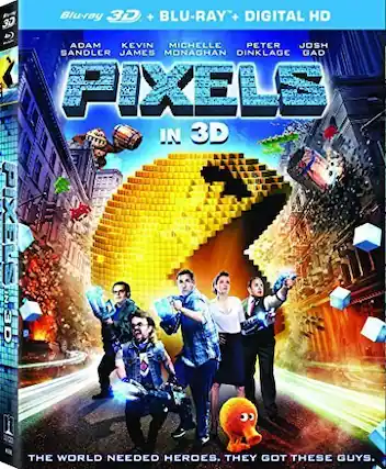 Front. Pixels (3D) - BLU-RAY 3-D.