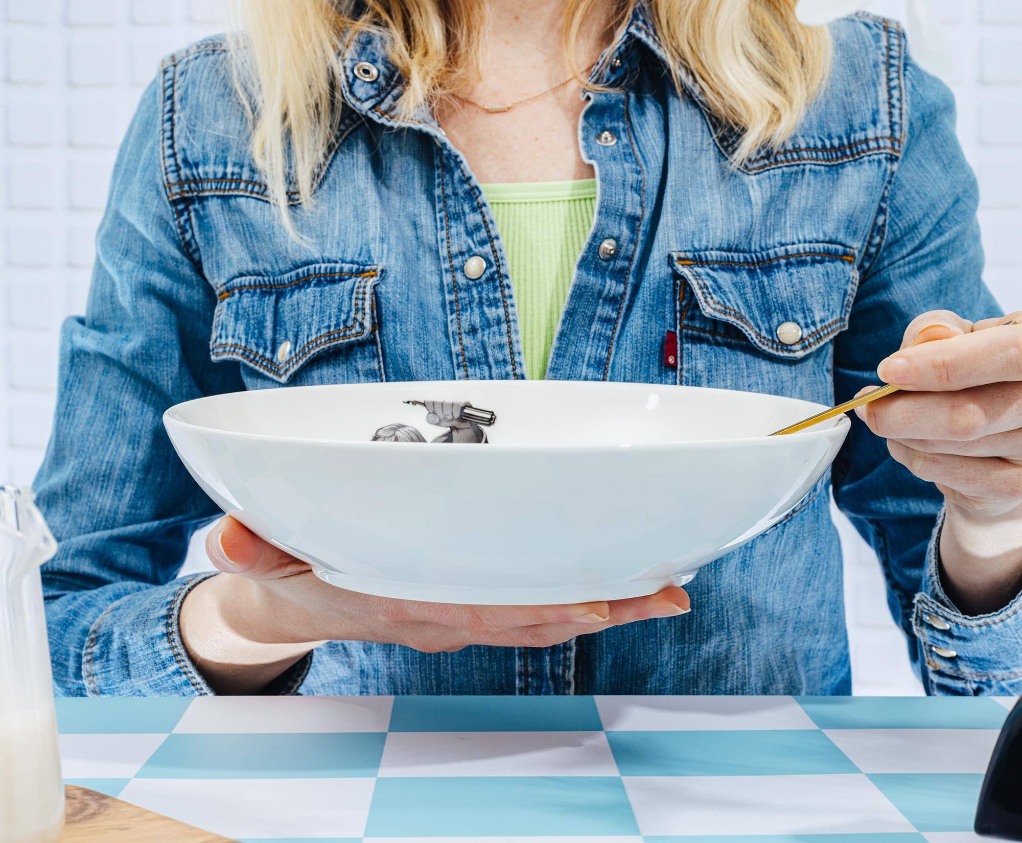 Alt View 5. Silver Buffalo - Star Wars Collage 9-Inch Ceramic Coupe Dinner Bowl - white.