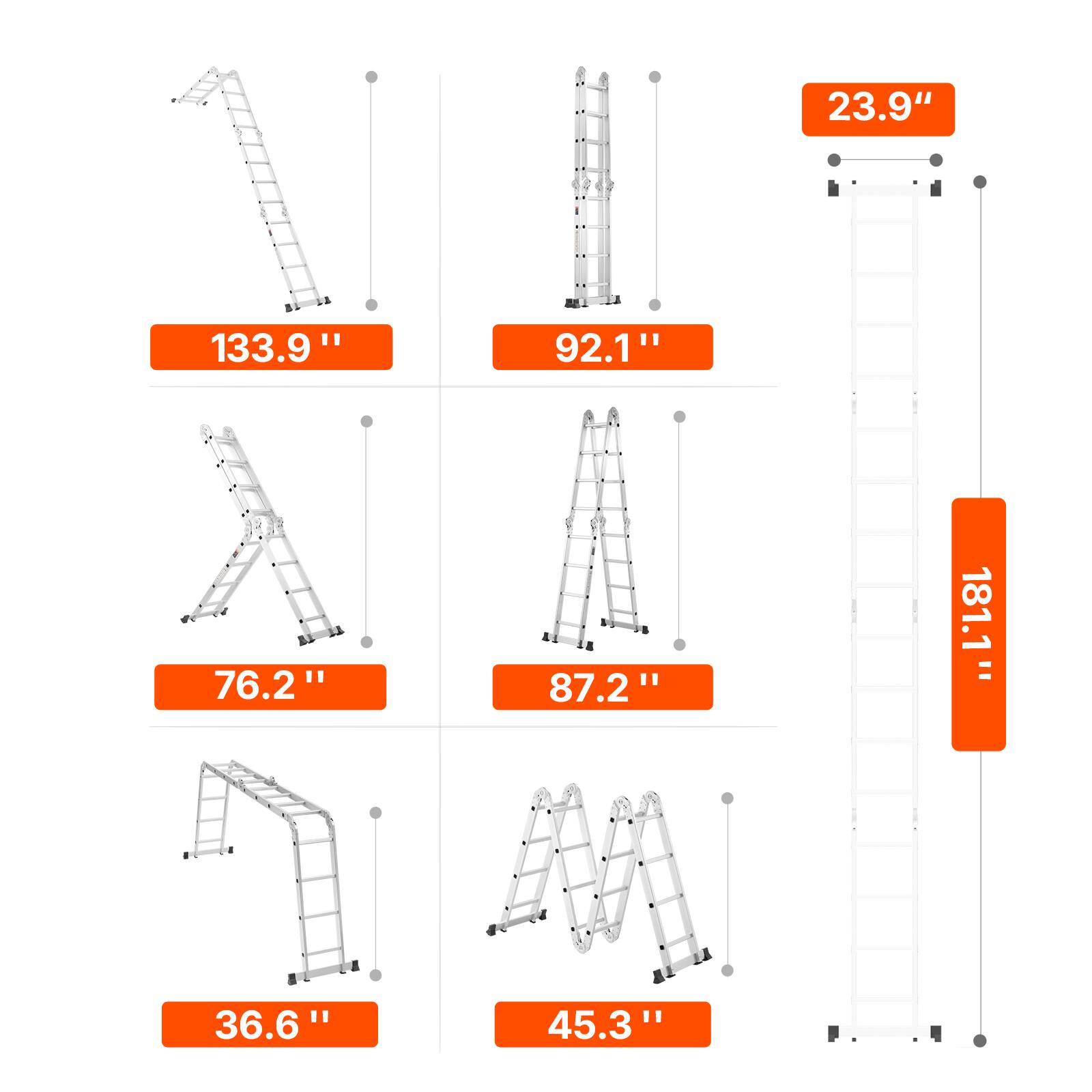 23.9"  
133.9"  
92.1"  
76.2"  
87.2"  
181.1"  
36.6"  
45.3"